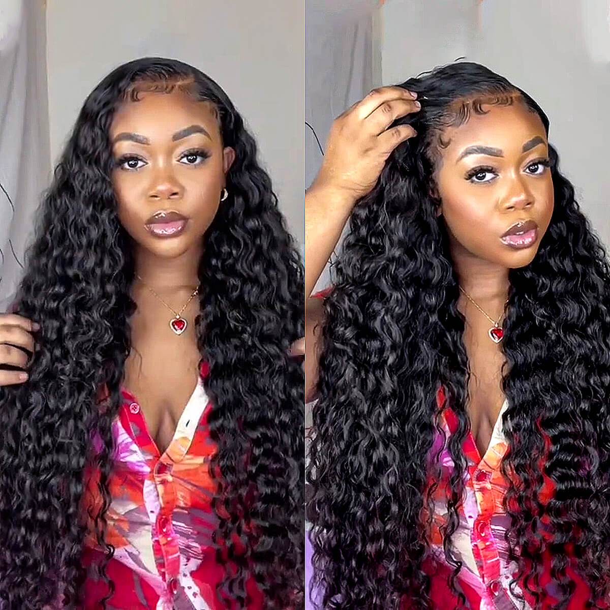 Water Wave 13x6 Lace Front Wig Glueless Human Hair Wig Skin Melt Invisible Lace Wig [13X6WW]