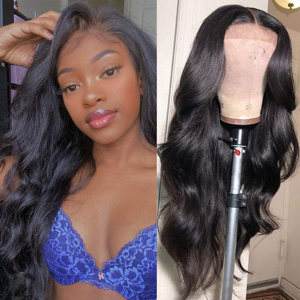 Glueless 13x6 Lace Front Wigs Body Wave Brazilian Virgin Human Hair Wigs [13X6BW]