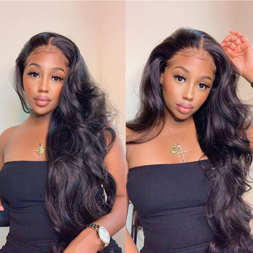 Glueless 13x6 Lace Front Wigs Body Wave Brazilian Virgin Human Hair Wigs [13X6BW]