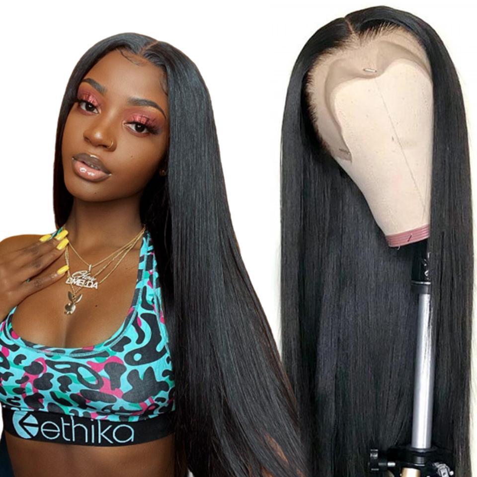 Long Straight 13x6 Lace Front Wigs Clean Bleached Knots Human Hair Wigs [13X6SS]