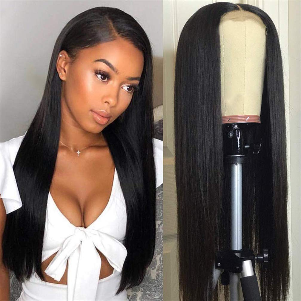 Long Straight 13x6 Lace Front Wigs Clean Bleached Knots Human Hair Wigs [13X6SS]