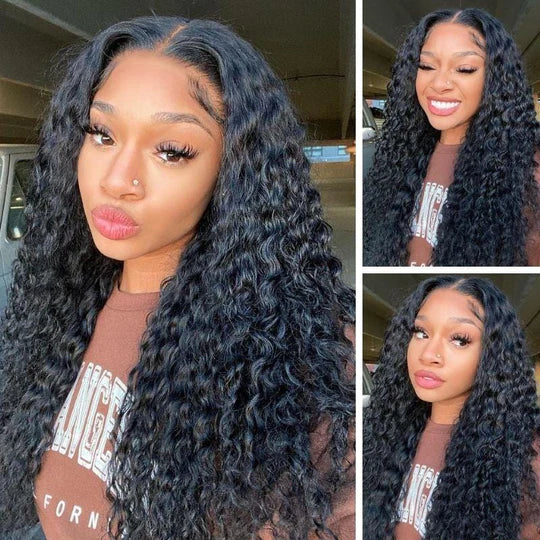 Real Skin Melt 360 HD Lace Wig Deep Wave Human Hair Wig Lace Wig [360DWHD]