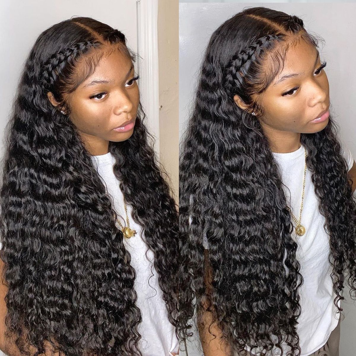 Real HD Lace Front Wig Glueless 13X4 Full Frontal Water Wave Human Hair Wigs [13X4FWWHD]