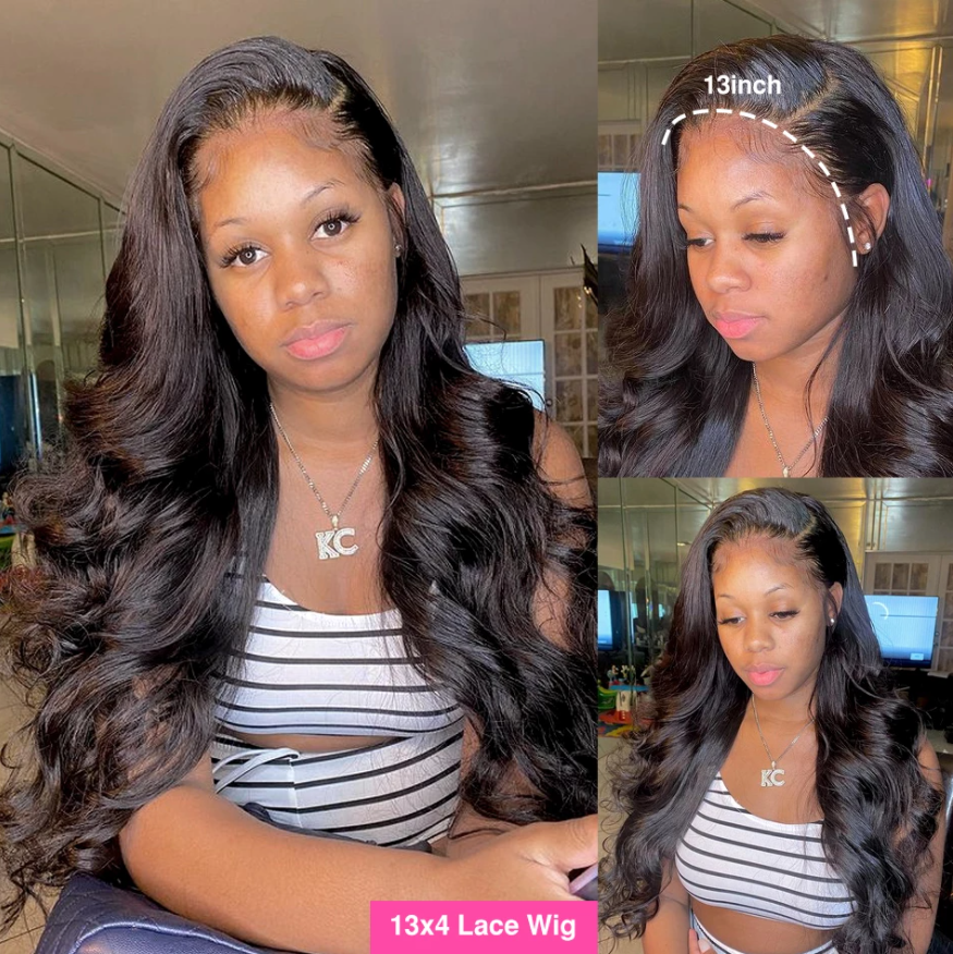 Body Wave 13*4 Full Frontal Lace Wig Brazilian Virgin Human Hair Wigs [13X4FBW]