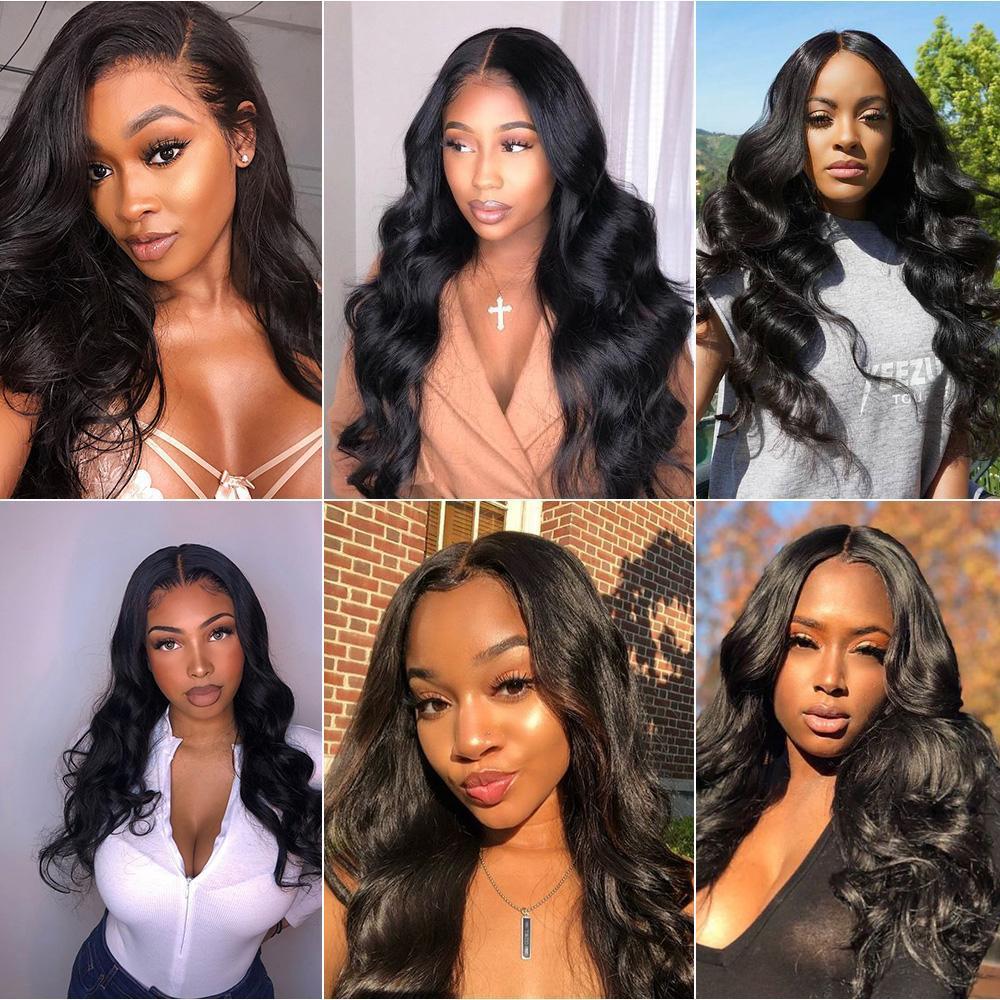 Body Wave 13*4 Full Frontal Lace Wig Brazilian Virgin Human Hair Wigs [13X4FBW]