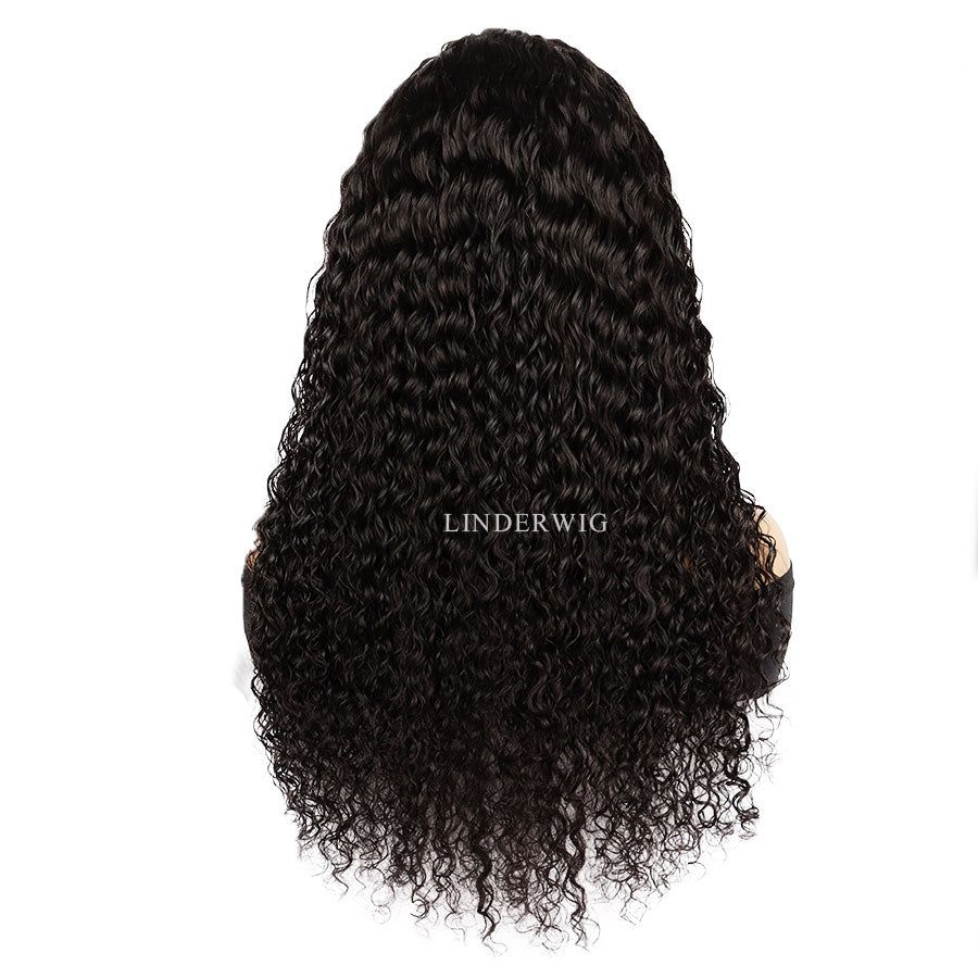 13X4 Full Frontal Wig Deep Wave Brazilian Virgin Human Hair Wigs [13X4FDW]