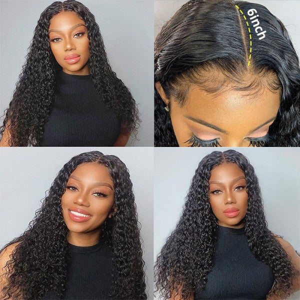 Clean Hairline 13x6 Lace Front Wigs Deep Wave Virgin Human Hair Wigs [13X6DW]