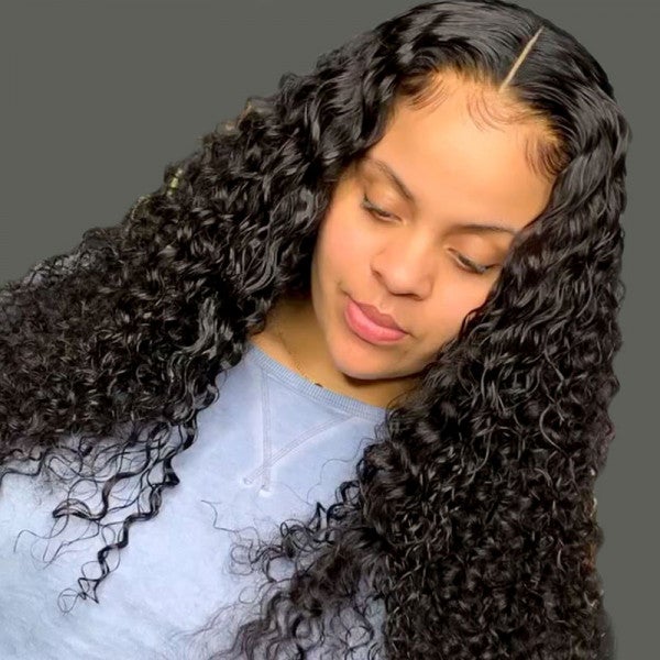 Clean Hairline 13x6 HD Lace Front Wigs Deep Wave Glueless Wig  [13X6DWHD]