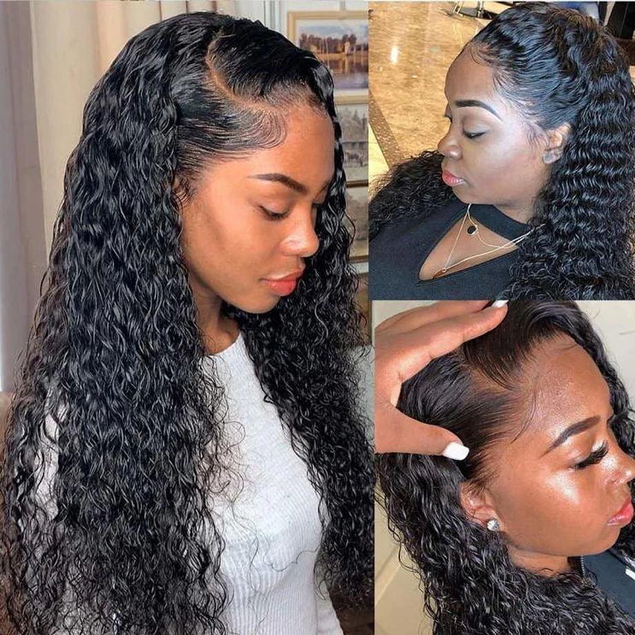 Real HD Lace Front Wig Glueless 13X4 Full Frontal Water Wave Human Hair Wigs [13X4FWWHD]