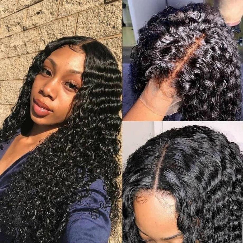 Glueless Deep Wave 13x4 Full Frontal HD Lace Wigs Virgin Human Hair [13X4FDWHD]