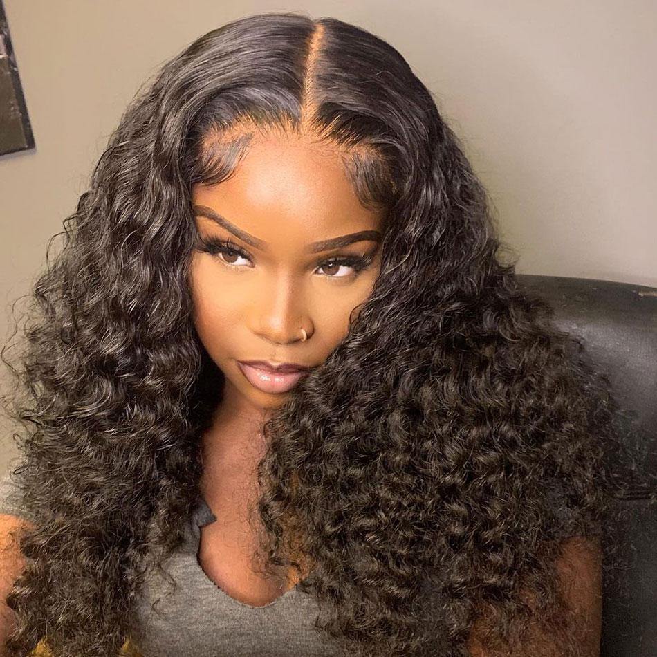 Glueless Deep Wave 13x4 Full Frontal HD Lace Wigs Virgin Human Hair [13X4FDWHD]