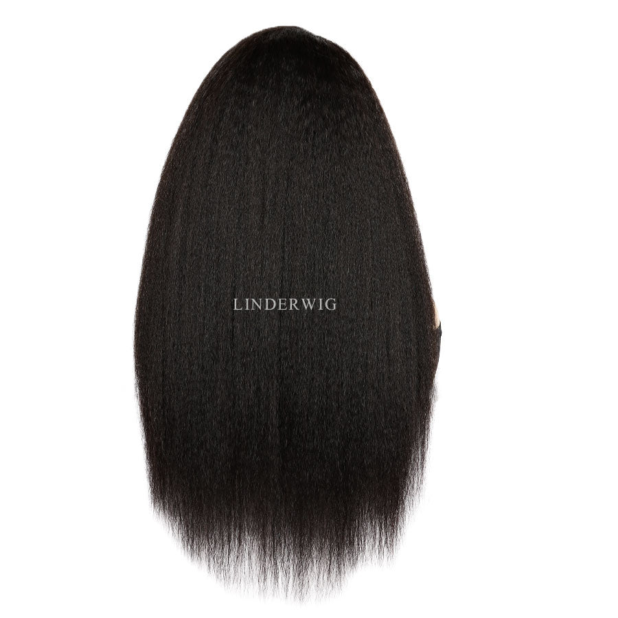 Melt Skin Glueless HD Lace Wig 360 Kinky Straight Human Hair Wig Lace Wig [360KSHD]