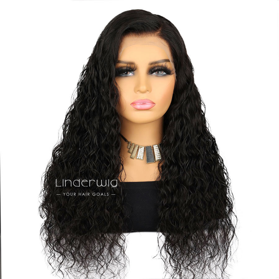 Real Skin Melt 360 HD Lace Wig Natural Curly Human Hair Wig Lace Wig [360NWHD]