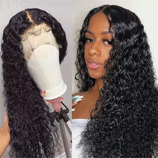 Pre-Plucked Hairline 13x6 Lace Front Wigs Natural Curly Virgin Human Hair Wigs [13X6NW]